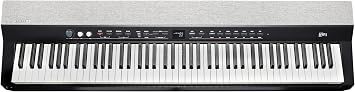 Kurzweil KaP1-88-Key Fully-Weighted Hammer Action Portable Digital Piano with 28 Flagship Voices + Power Supply + Sustain Pedal + ST-C1 Chrome Stand (Black)