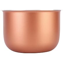 1.5L-1.6L Rice Cooker Inner Pot, Nonstick Aluminum Alloy Replacement,Nonstick Aluminum Inner Pot 6.2x4.1in, 189g, Even Heat, Water Level Marks, Hand Wash, 1.5-1.6L Cookers