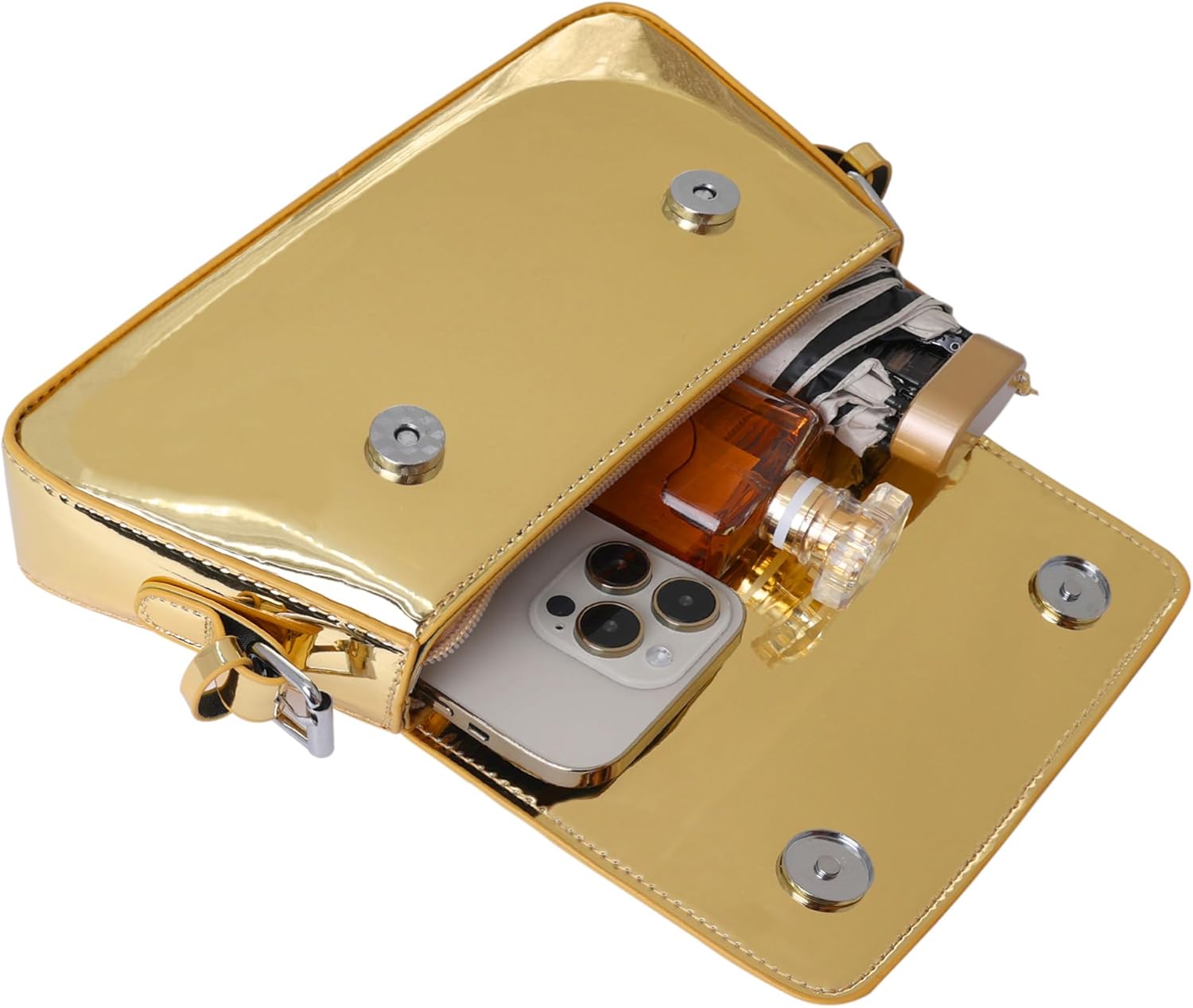 Women Small Shoulder Bag Cute Hobo Tote Handbag Evening Clutch Bag Y2k Sparkly Silver Purse for Party Prom Wedding - Image 6