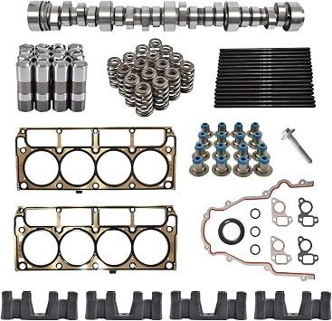 E1840P Sloppy Stage 2 Camshaft Kit for 1999-2013 Gen 3/4 LS 4.8 5.3 Vortec Trucks Include Cam, Lifters and Trays, Pushrods, Gaskets