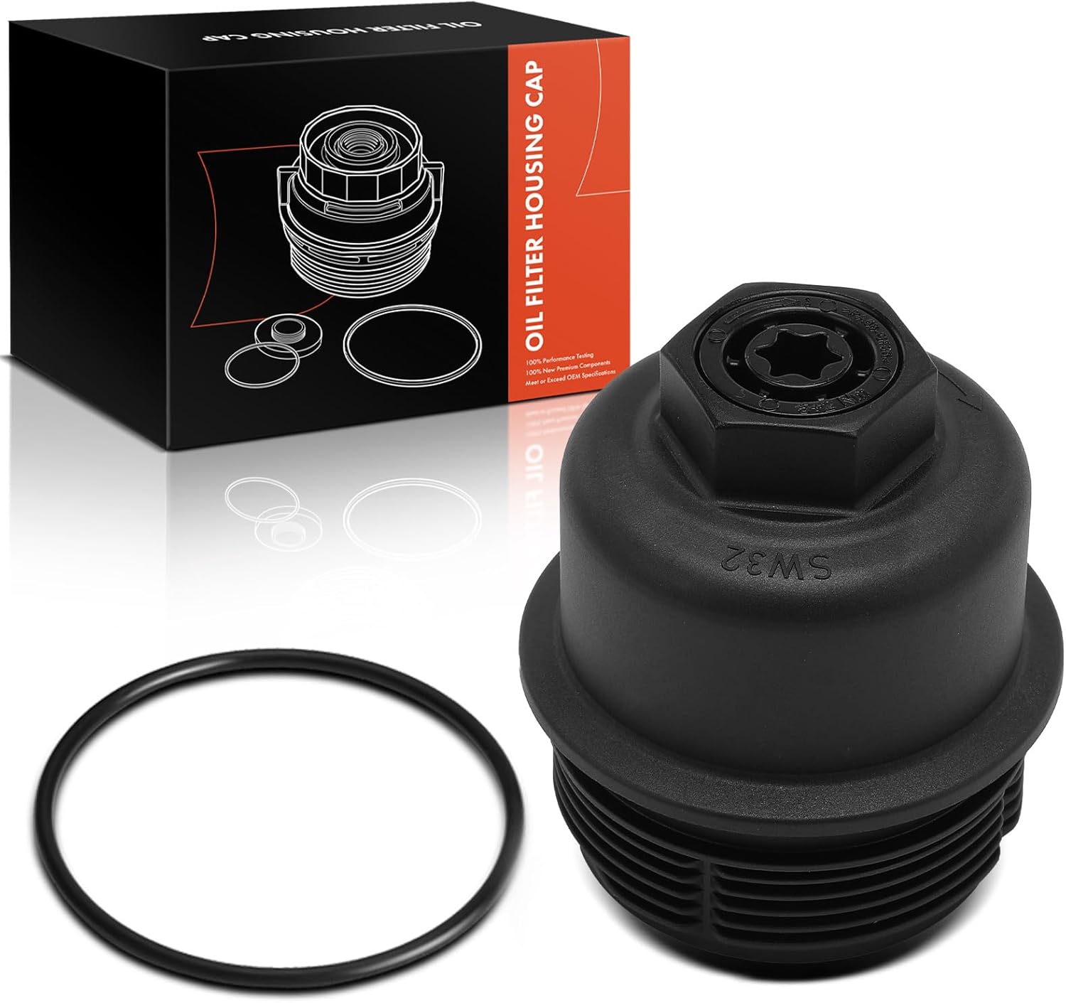 A-Premium Oil Filter Housing Cap Assembly Compatible with Mini Cooper/Cooper Clubman/Cooper Countryman 2020-2022 & BMW X1 2020-2022, 228i Gran Coupe, X2, M235i xDrive Gran Coupe, Replace# 11428593190