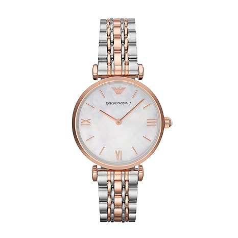 Gianni T-bar Analog White Dial Women's Watch - AR1683