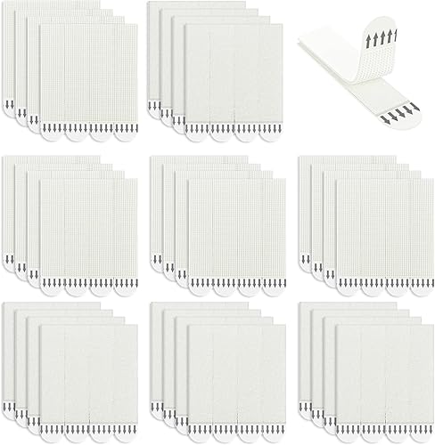 Miniatura 10 de Kit de tiras para colgar cuadros, ganchos adhesivos de pared resistentes y extraíbles, ganchos adhesivos de pared para marcos y decoraciones