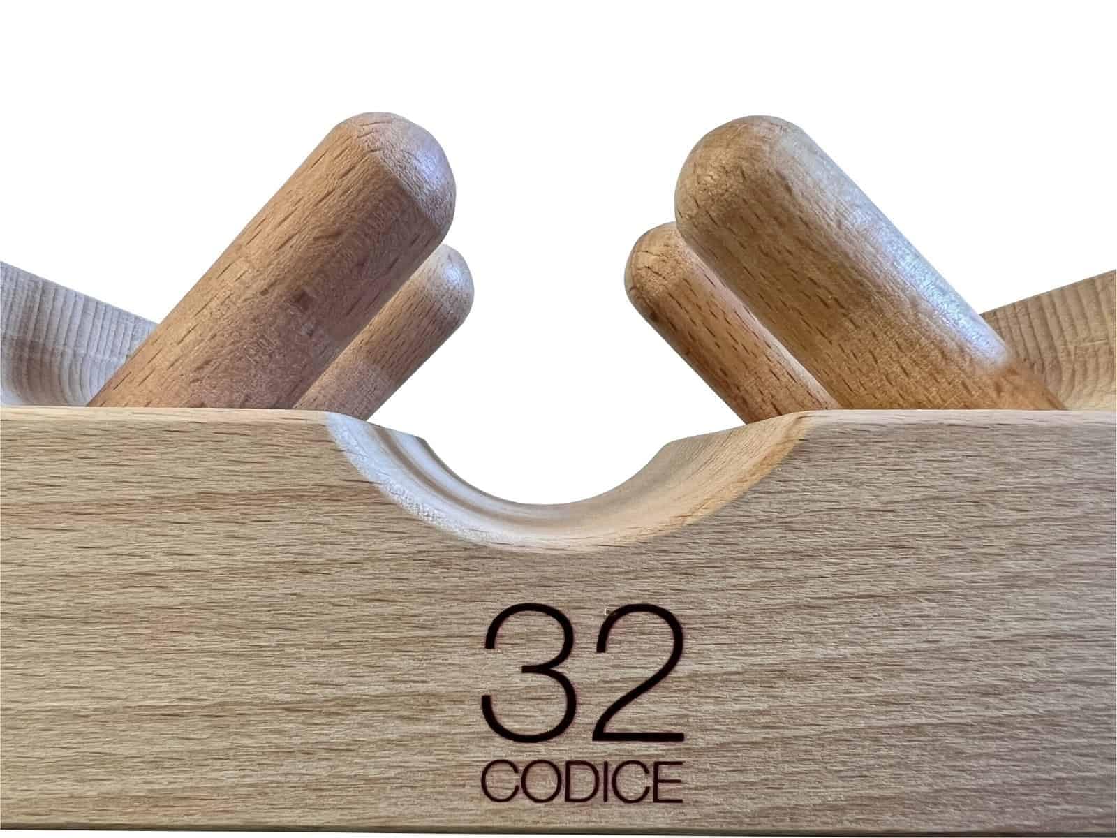 Teraparte - Massaggiatore Cervicale Professionale - Stimolazione Nervo Vago per Rilassamento Profondo - Legno Naturale Anti-Stress - Kit Completo con Accessori