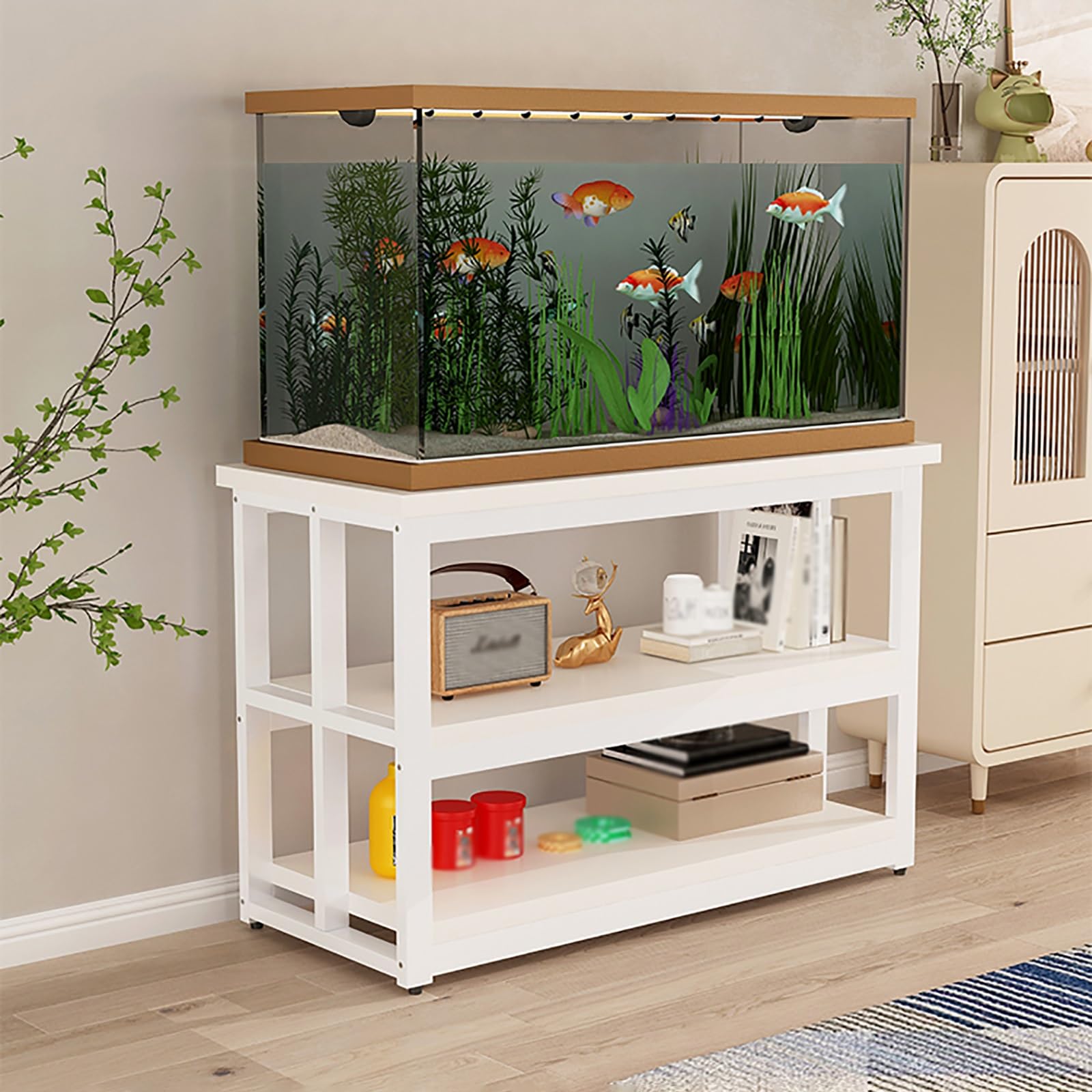 Support de réservoir en métal pour stabiliser votre aquarium sur sol irrégulier