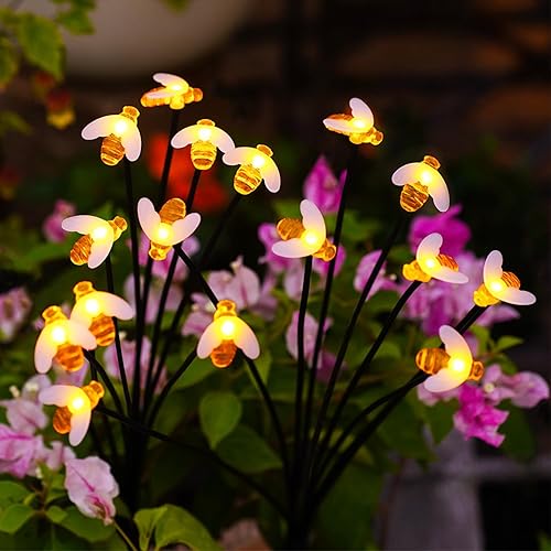 Miniatura 7 de Nacome Luces solares para exteriores de mariquita para exteriores luz de camino de patio impermeable para decoración de jardín, patio, porche,