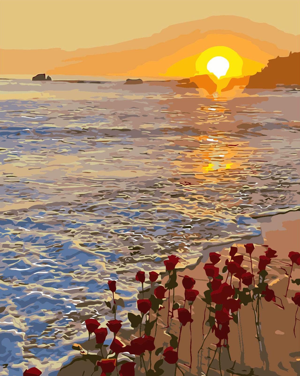 Paint by Number Kit for Adults, Beginner-Friendly DIY Painting on Canvas, Easy Number Painting for Kids and Adults, Hobbies for Women, 16x20 inch Frameless