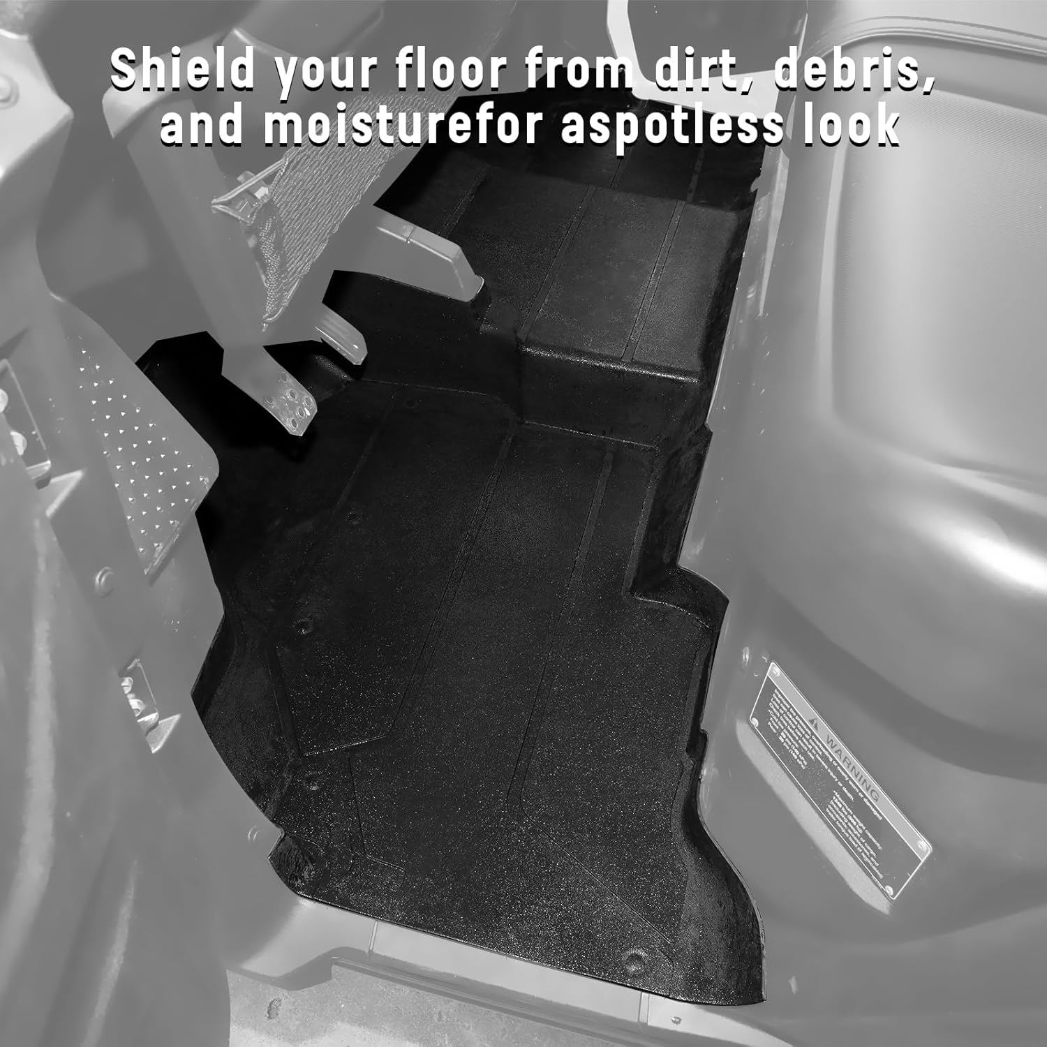 Front Floor Mats for Honda Pioneer 1000-5, TPE Floor Bed Liners UTV Front Row Floor Liners All Weather Protection Slush Mat for Honda Pioneer 1000-5 M5 2016-2024 Accessories - Image 2