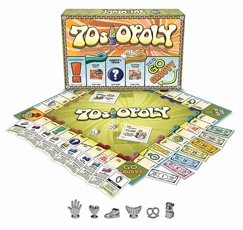70s-Opoly Board Game - A Fun Property Trading Game Celebrating