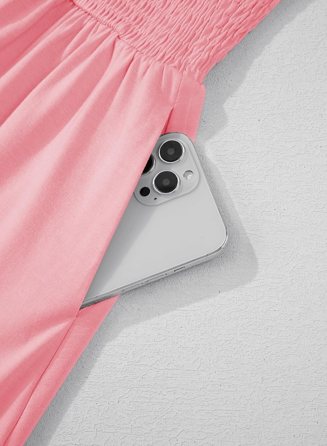 blibean Teen Girls Summer Dresses Smocked Sleeveless Sundresses with Pockets Size 6-15 Years - Image 6