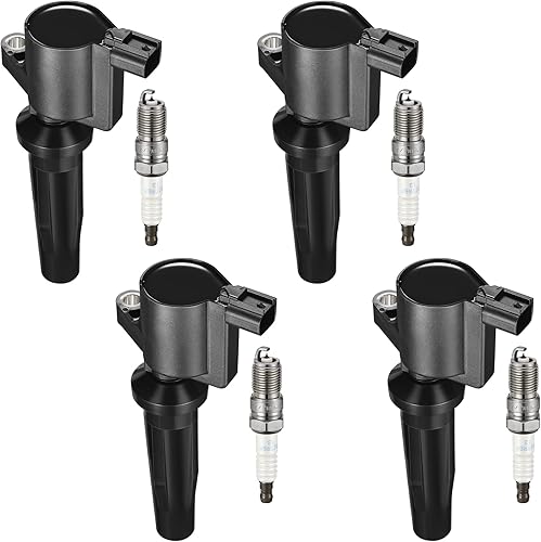 Vista 39 de BDFHYK Paquete de bobinas de encendido UF553 y bujía iridio SP589 compatible con Ford F150 2015-2017 Ford Edge Flex Explorer 2011-2016 Lincoln MKS