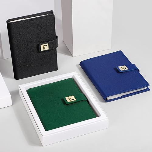 Miniatura 6 de HIUKOOKA Diario de viaje A6, cuaderno pequeño de 176 páginas de 7.09 x 5.12 pulgadas (A6), mini diario con tarjeteros para tomar notas, escritura de