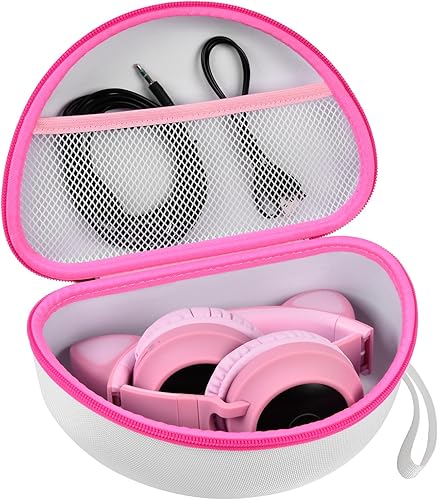 Vista 29 de Funda para auriculares Riwbox CT-7 rosa/para Jack CT-7S Cat Green 0.138 in/para iClever IC-HS01/Picun/para FosPower Bluetooth inalámbrico sobre