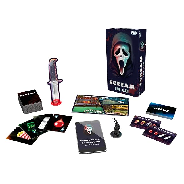 Bizak Scream Juego de Mesa cooperativo +13 años, Coopera para Ganar contra Ghost Face®