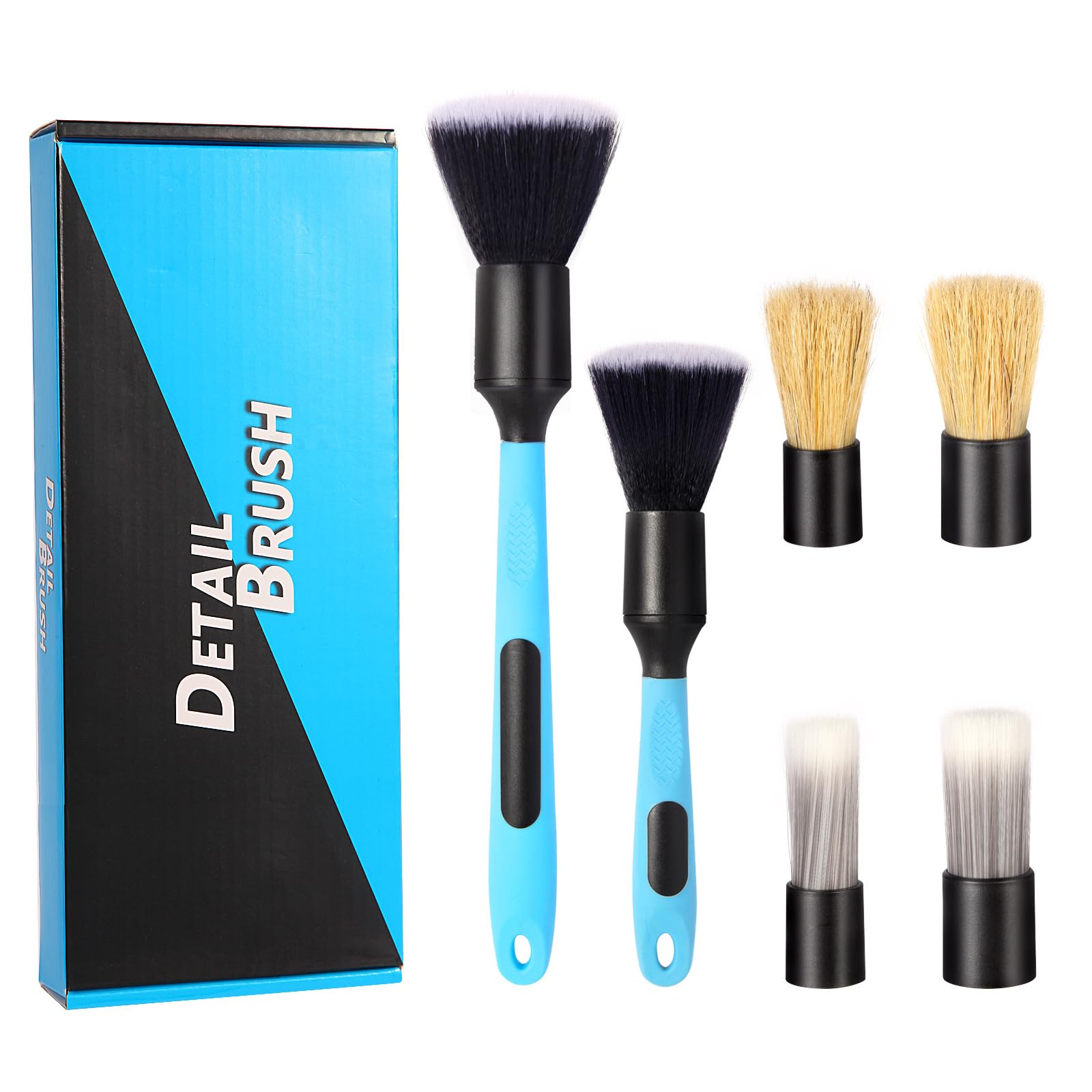 Ergonomic Detailing Brush Collection for Comfortable Grip and Efficient Cleaning in Tight Automotive Space Auto Detailing Brush Collection