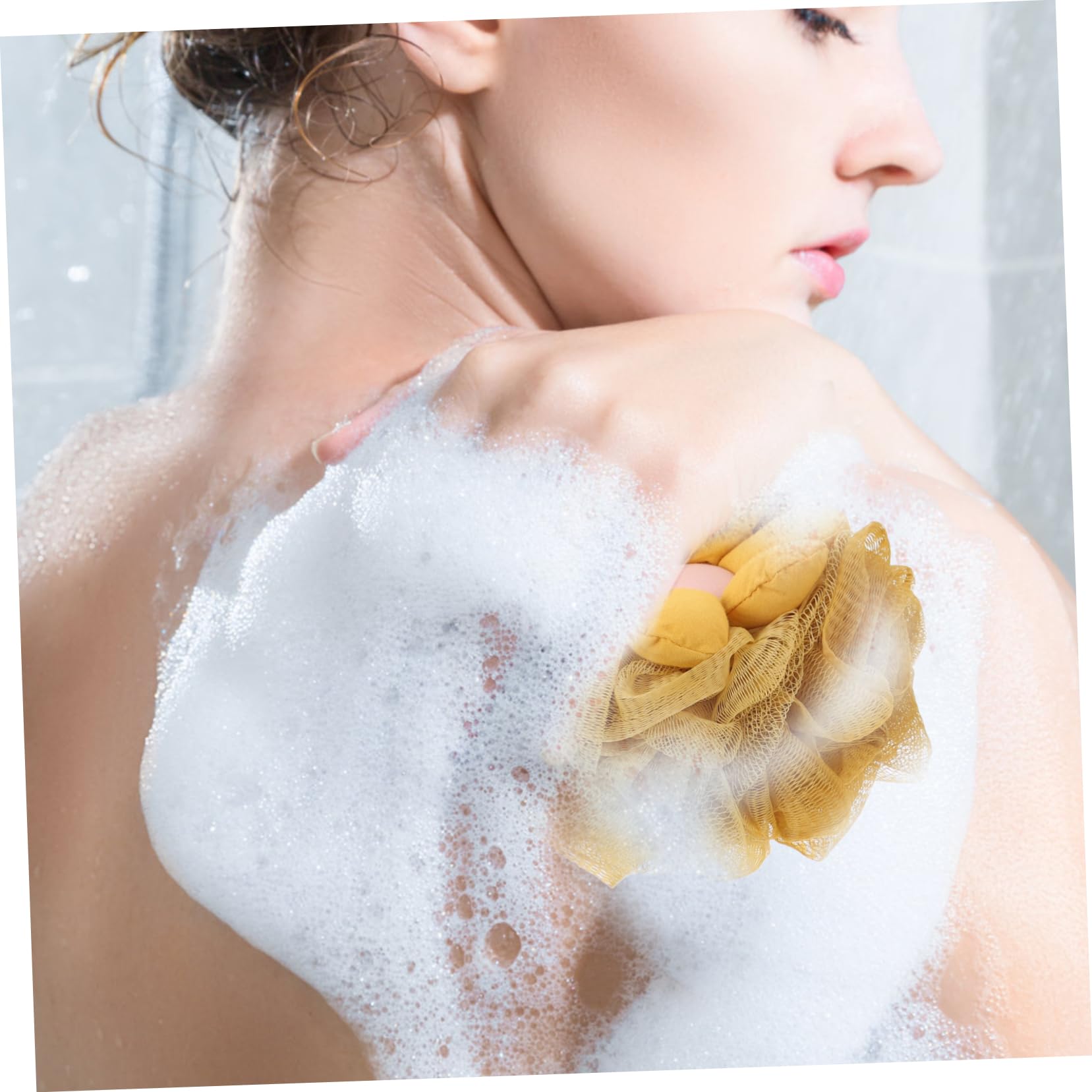Angoily 9piezas Esponja De Baño Para Bebés De Exfoliante Floral De Loofah Para Baño De Recién Nacidos Diseño Práctico y Portátil