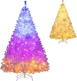 Goplus 6 FT Pre-Lit White Tree