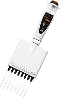 Sartorius Picus 735361 Electronic Pipette with Universal AC-Adaptor, Eight Channel, 10-300µl Volume Range, 0.20µl Increment