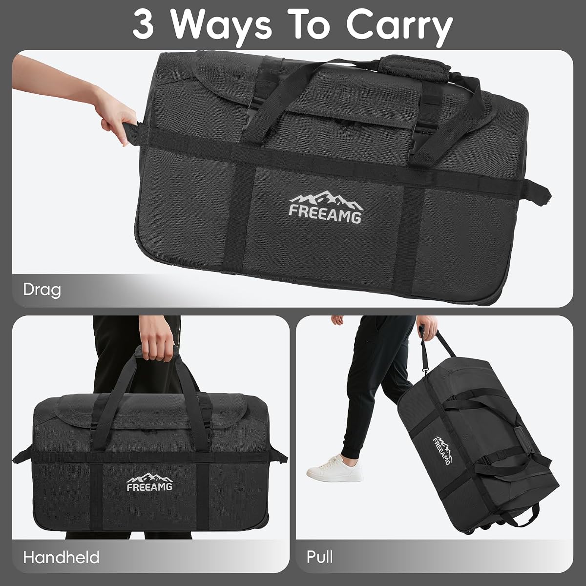 Xpedition 30 Inch Multi-Pocket Upright Rolling Duffel Bag view 4
