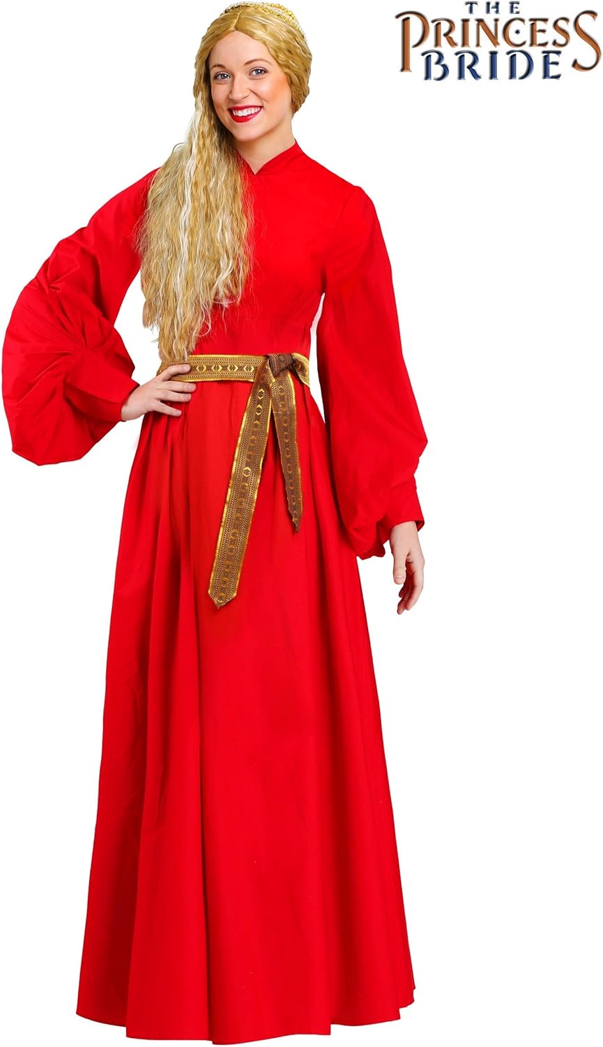 Fun Costumes Women's Princess Bride Plus Size Buttercup Dress - Iconic Movie Costume for Cosplay, Halloween, or Themed Parties, 3X, Red