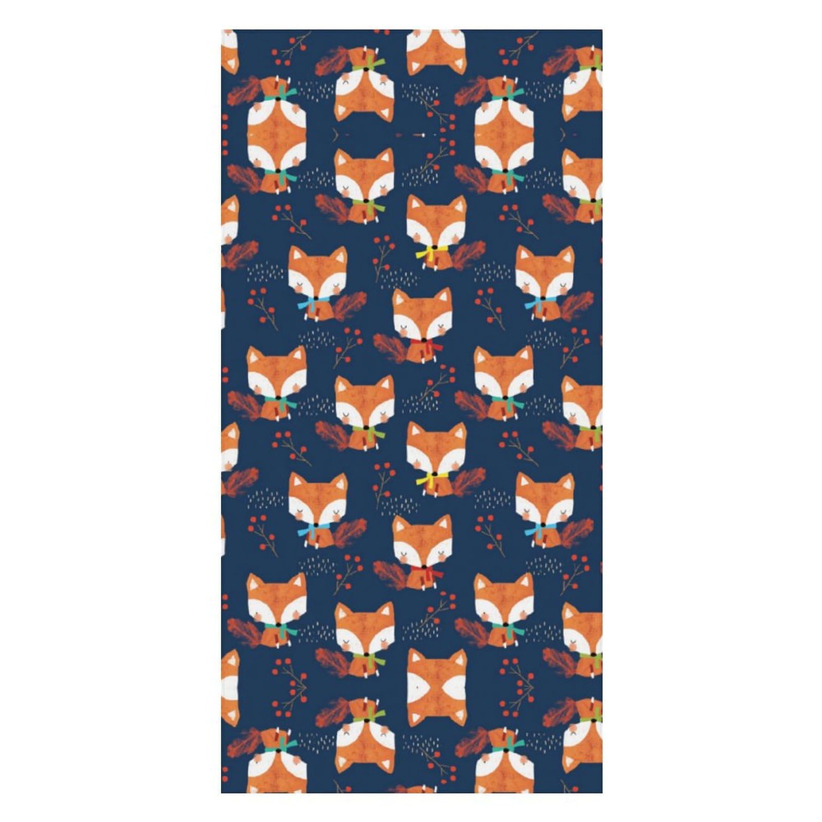 LWORZIIB Beach Towel, Cute Scarf Fox Bath Towel, Pool Towel Great for Gym Swimming 80 X 160cm