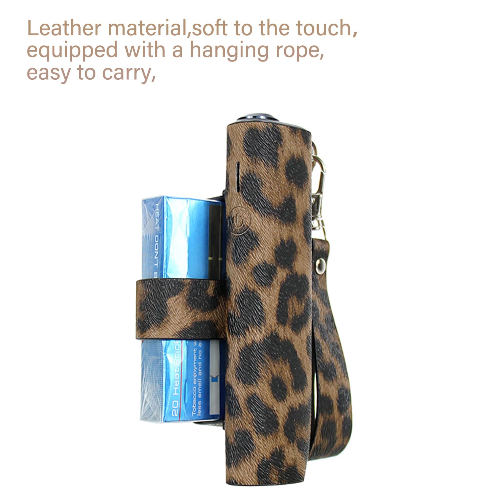 Custodia Per IQOS Iluma One - Cover In Pelle PU Con Portasigarette - Nero - Protettiva E Compatta