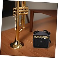 Vista 9 de TOYANDONA Mini amplificador de guitarra eléctrica portátil, amplificador de práctica pequeño con sonido nítido y fuerte para guitarras acústicas