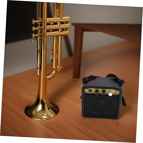 Miniatura 9 de TOYANDONA Mini amplificador de guitarra eléctrica portátil, amplificador de práctica pequeño con sonido nítido y fuerte para guitarras acústicas y