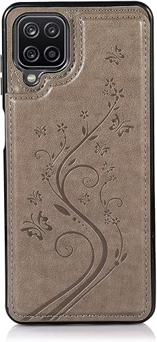 Miniatura 7 de Asuwish Funda de teléfono para Samsung Galaxy A12 con protector de pantalla de vidrio templado, tarjetero con soporte para tarjetero, soporte para