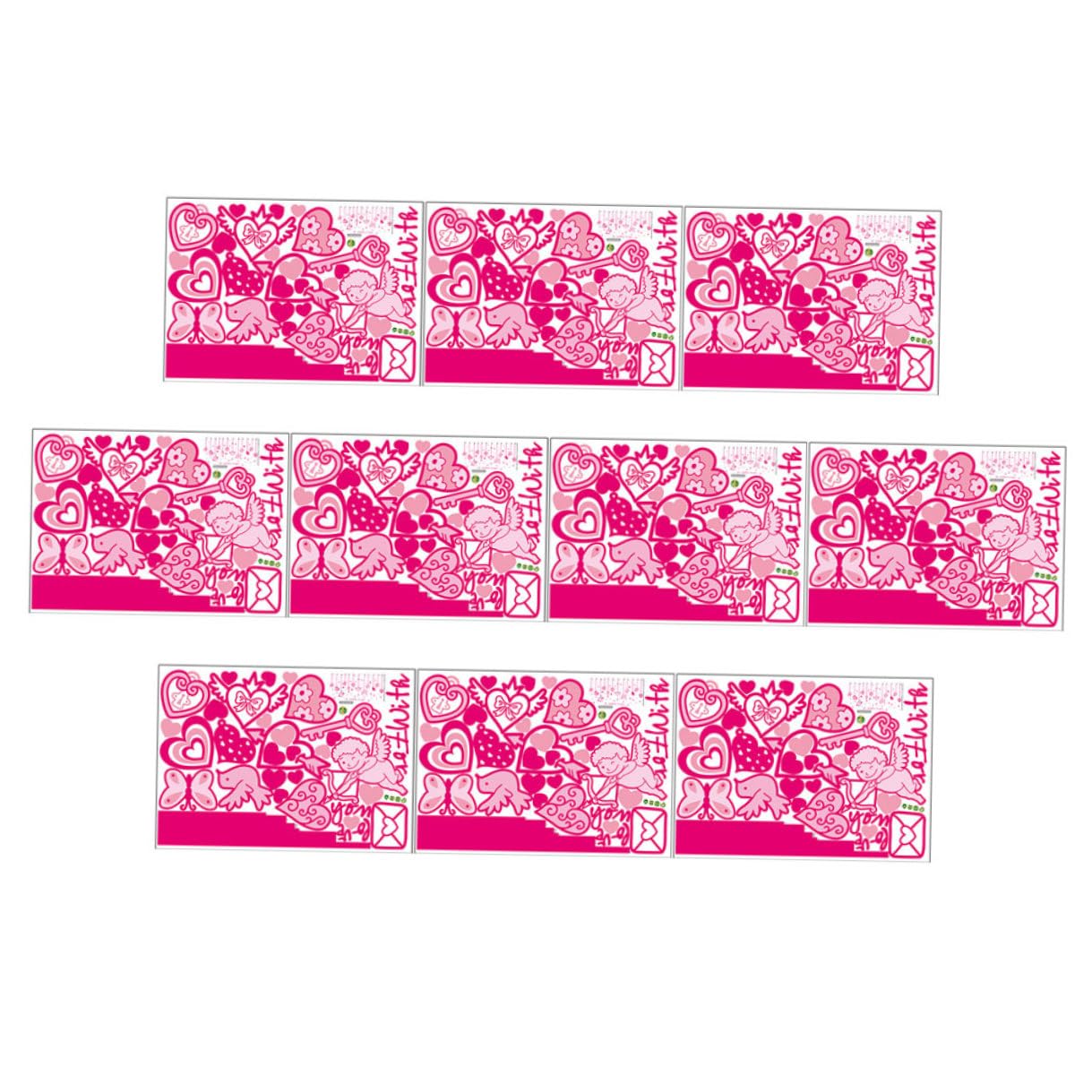 Décoration Saint-Valentin autocollants muraux de cœur pour surprendre votre partenaire