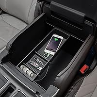 Vista 8 de PIMCAR Organizador de consola central para Ford F150 2021 2022 2023, F150 Lightning 2022 2023 Caja de almacenamiento del reposabrazos Accesorios