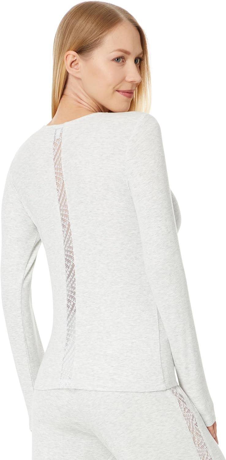 PJ Salvage Women's Loungewear Lacey Basics Long Sleeve Top - Image 2