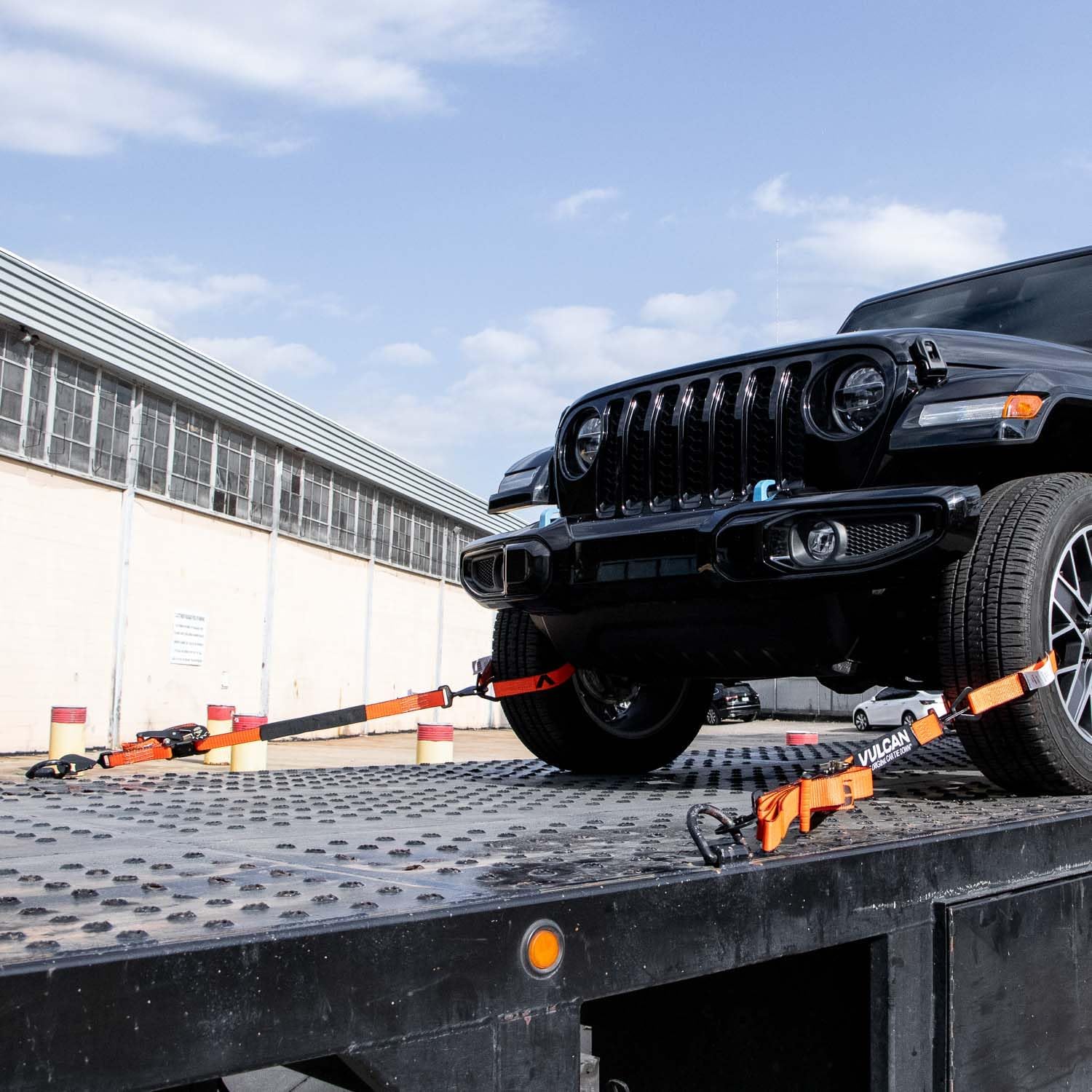 VULCAN Complete Axle Strap Tie Down Kit s - PROSeries - Includes (4) 22 Inch Axle Straps, (4) 36 Inch Axle Straps, and (4) 8' Snap Hook Ratchet Straps - Image 4