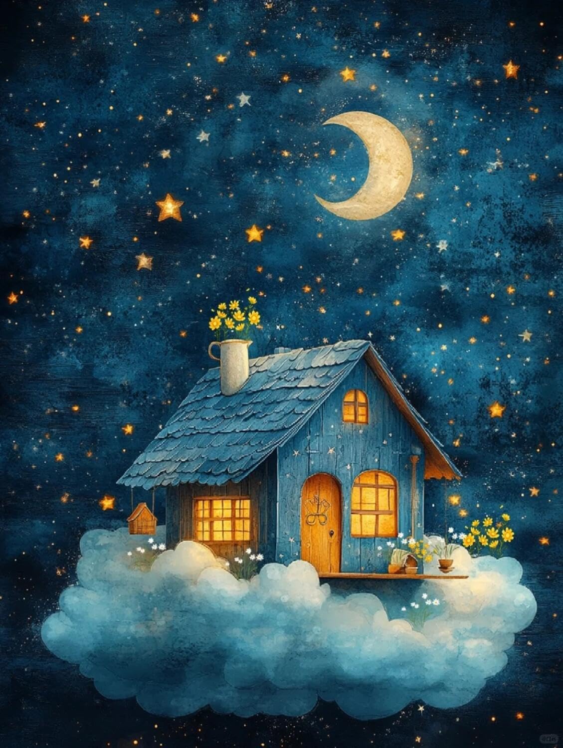 Rqwybcaxn Bead Cross Stitch Kits Fantasy House 40x50cm