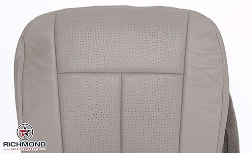 Miniatura 7 de Richmond Auto tapicería  Funda de asiento de piel perforada para lado del conductor, color gris (compatible con Ford Expedition XLT XLS EL XLS