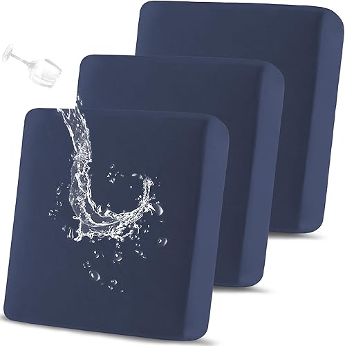 Miniatura 12 de Fundas de cojín 100% impermeables, fundas de cojín de repuesto para sofá, fundas elásticas individuales de cojín para sofá, protector de muebles