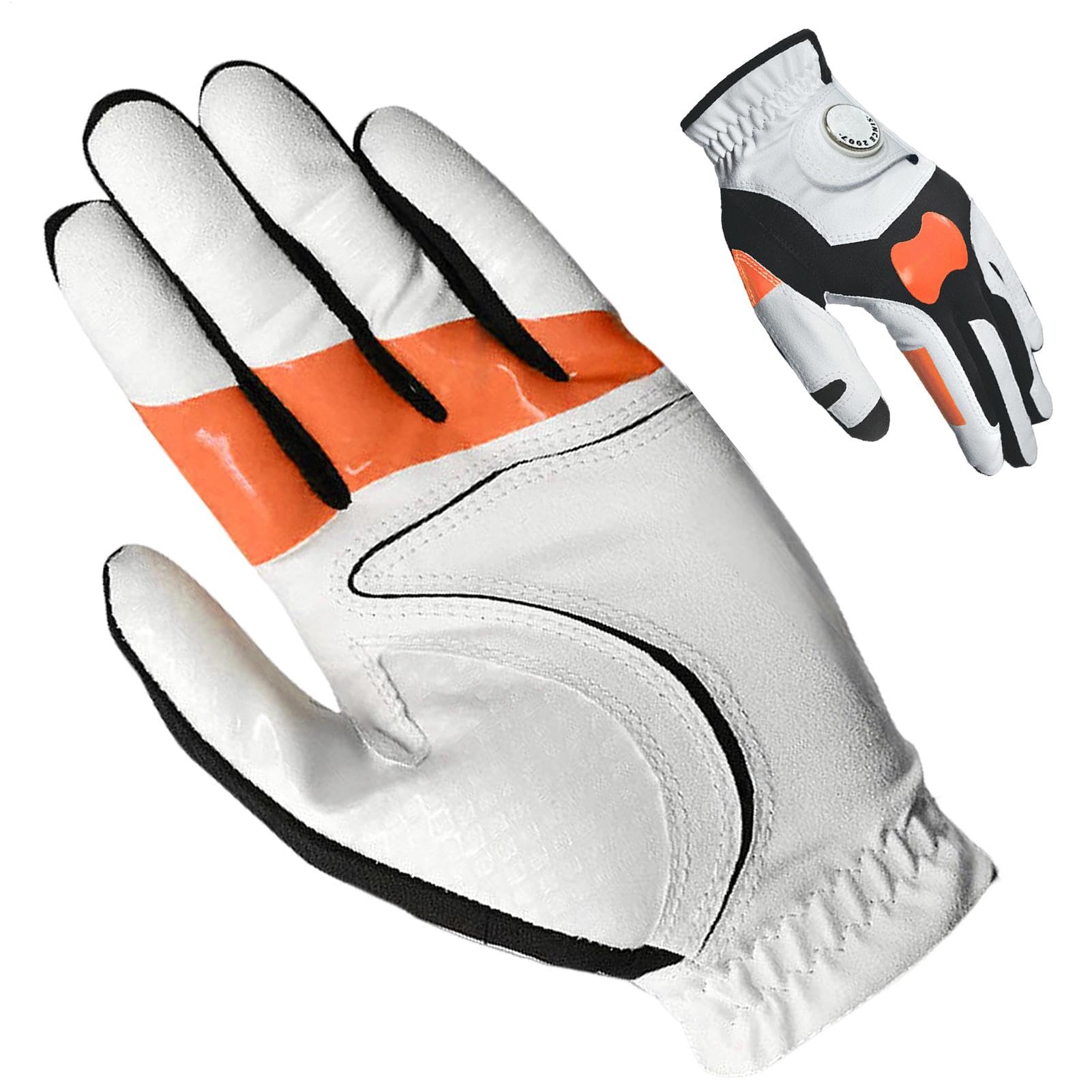 Gants de golf pour hommes main gauche avec support de correction de posture intégré - 8