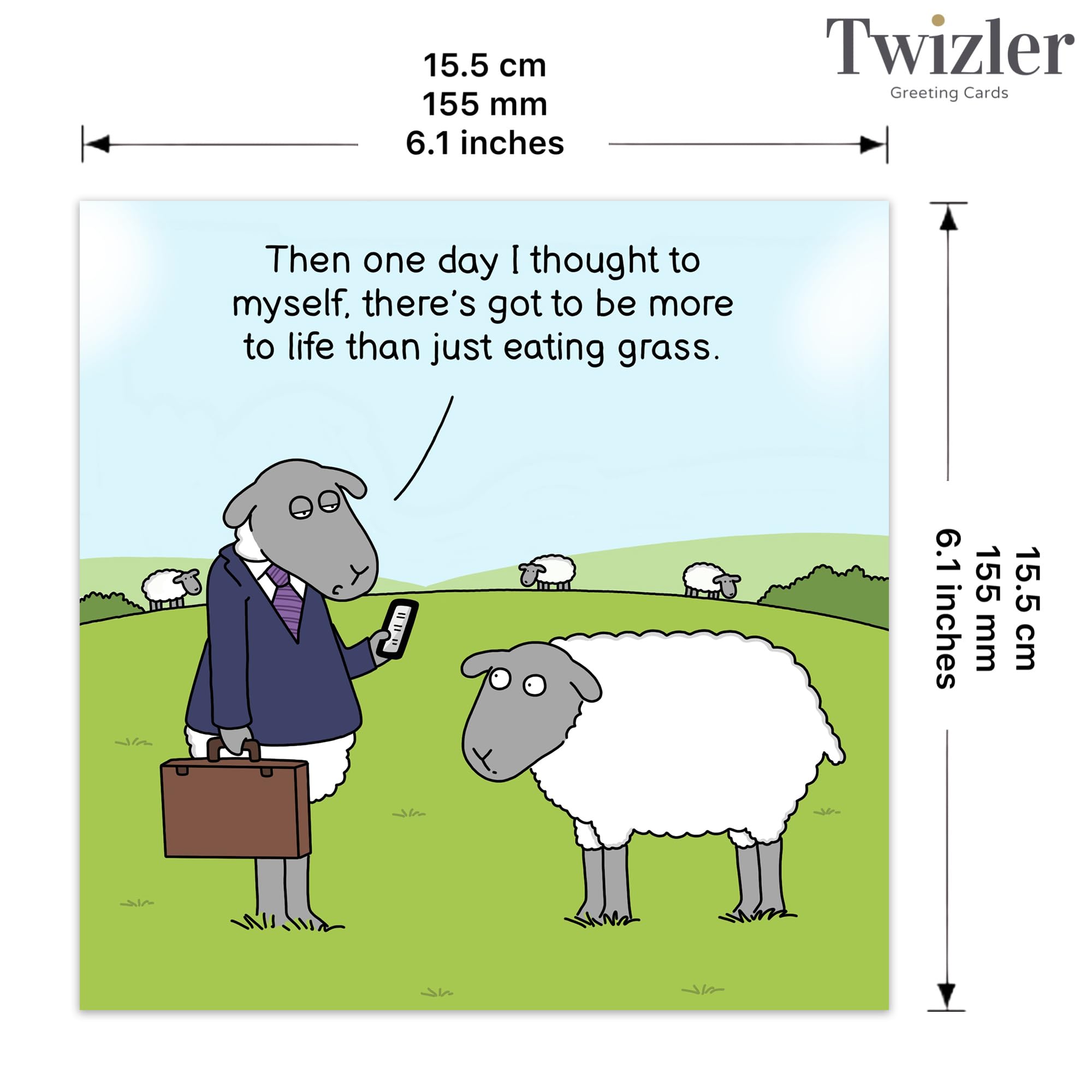 Twizler - Carte Amusante - Carte De Remise De Diplôme De Mouton - Carte