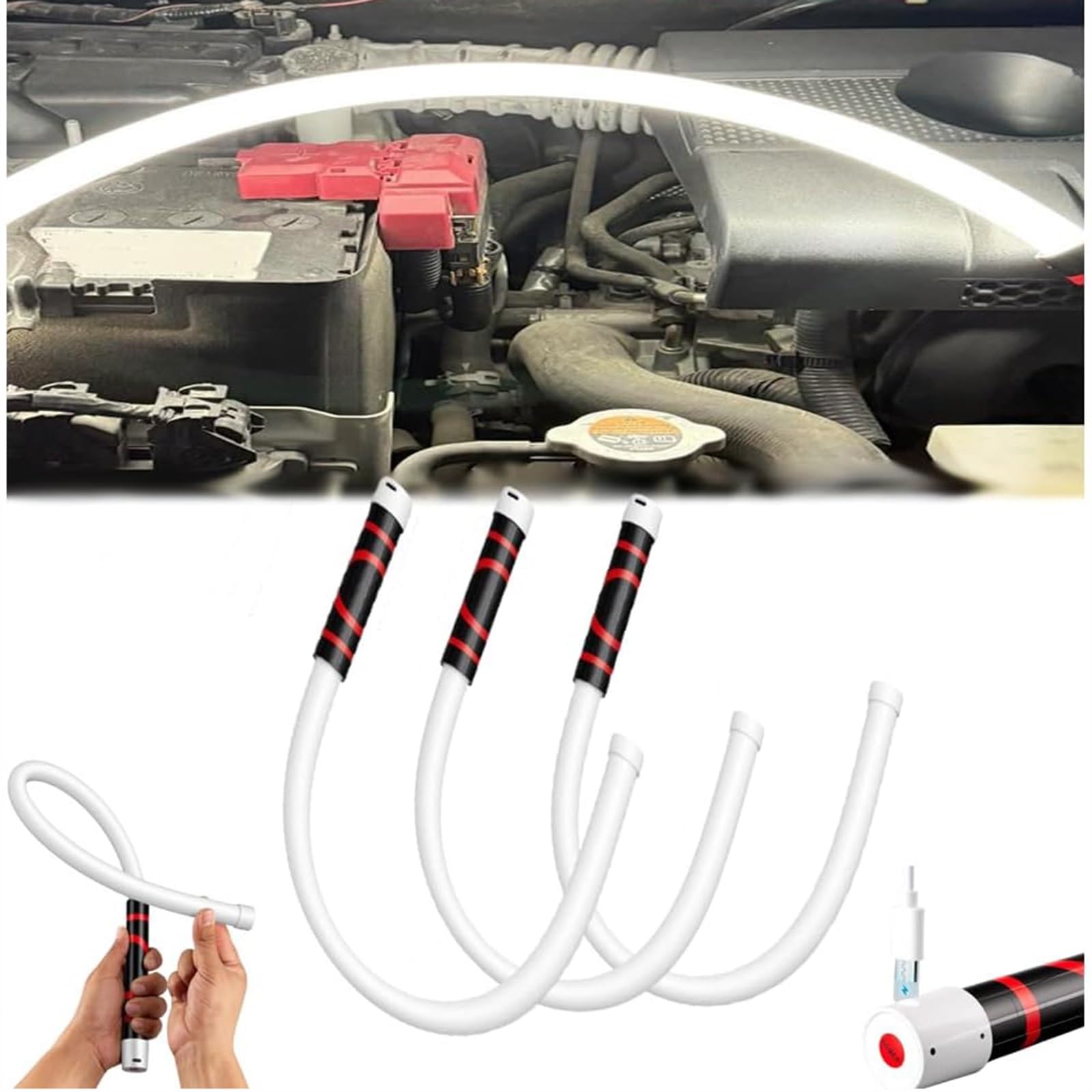 27 pollici Bastone luminoso LED flessibile for riparazioni auto