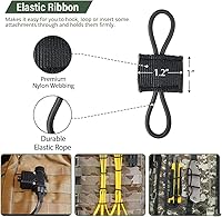 Vista 3 de Accesorios Molle, Accesorios para Mochilas Tácticas, Cincha Molle Multipropósito para Bolso Táctico