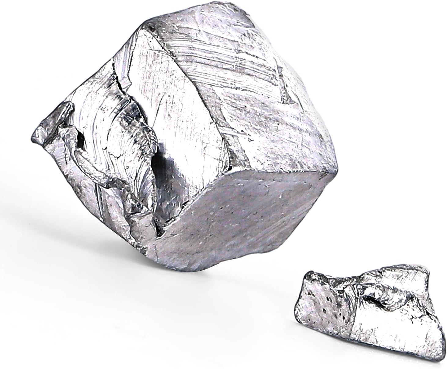 Indium Metal Chunks 99.995% Purity, 20 Grams Weight 49 Indium Block for Industrial Use and Research Purposes
