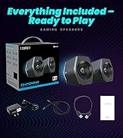 Vista 7 de Edifier G2000 Altavoces RGB para Juegos, 32W de Potencia Máxima, Diseño Compacto para PC/PS4/Escritorio, Bluetooth 5.1, AUX de 3.5mm, Modos