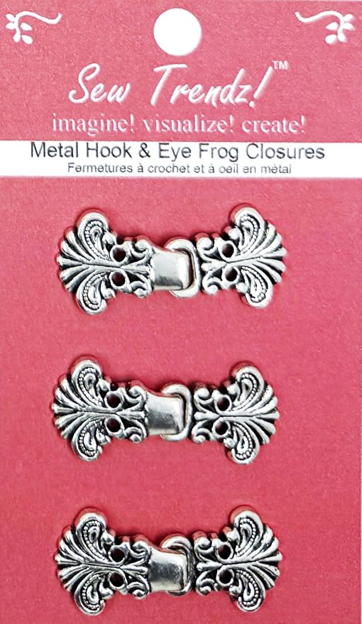Amazon.com: SEW Trendz Metal Frogs Button Sew On Closures Clasp Clip ...