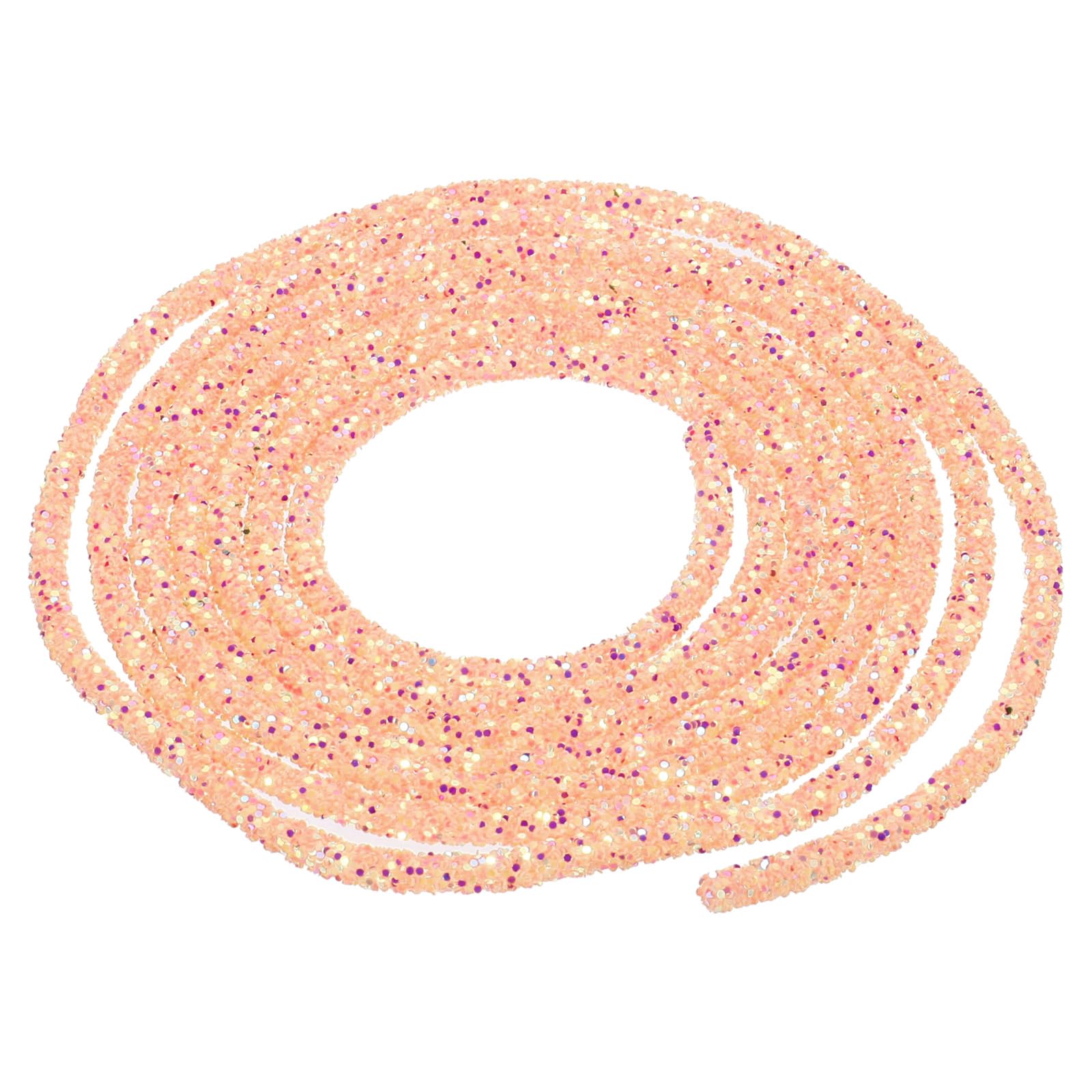 sourcing map 5 Yard 6mm 0.24 inch Glitter Sequins Rope Sequins Rhinestone Tube Cord for DIY Wedding Dresses Costume Clothing Shoes Jewelry Accessory Clear White — view 79