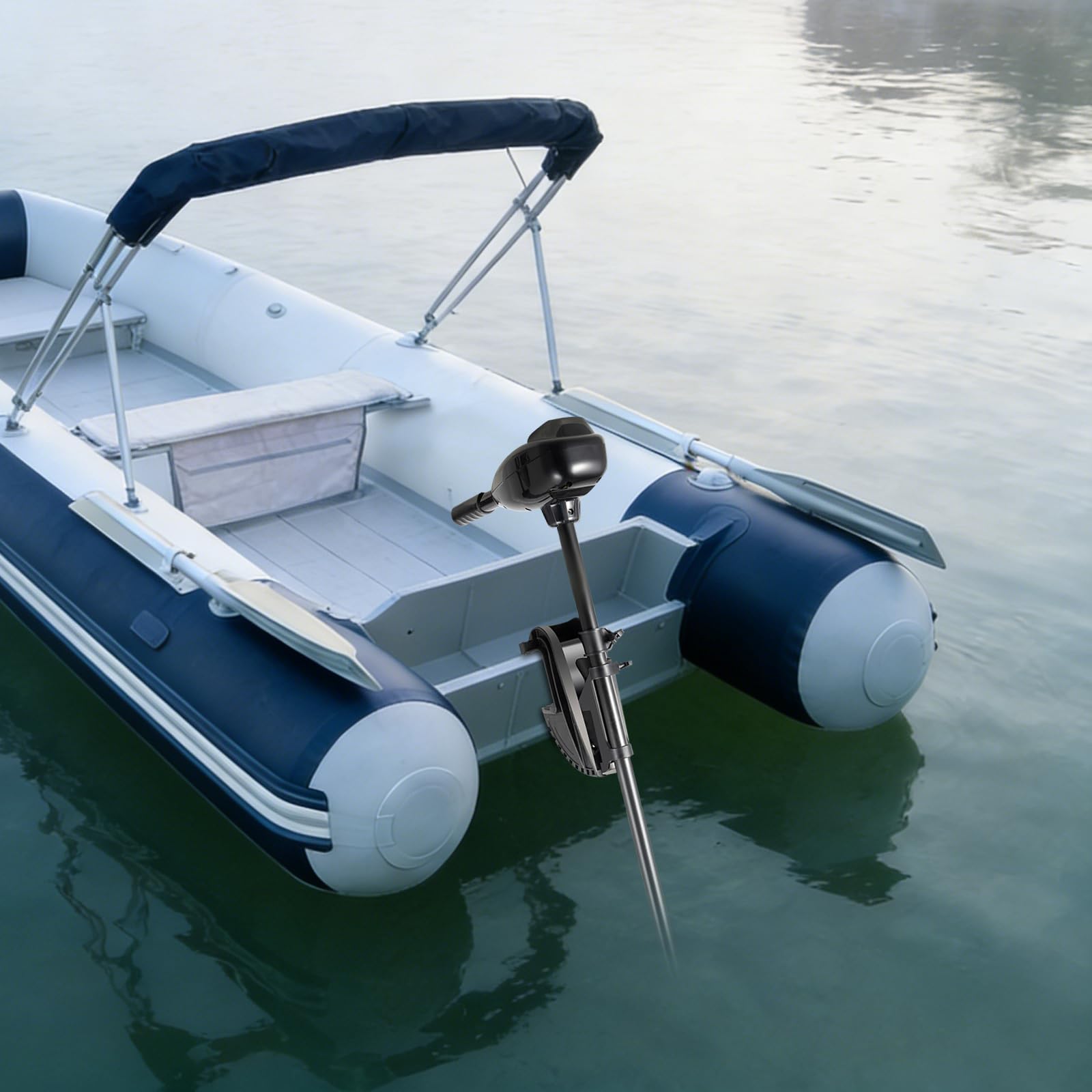 Motore fuoribordo elettrico 80 lbs di spinta - Motore da traina da 12V 626W con rame puro per gommone e barca da pesca - Silenzioso e ecologico