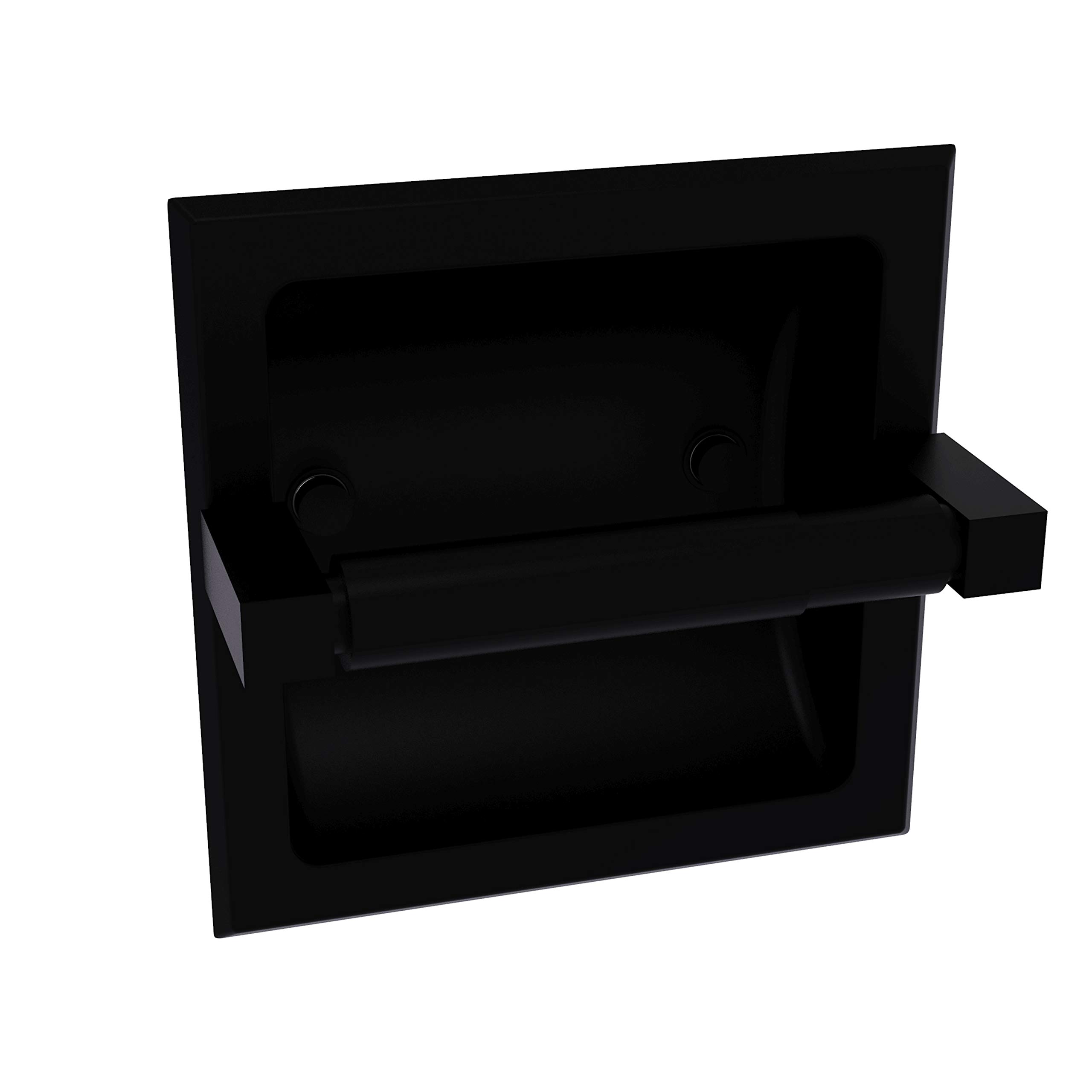 Allied Brass MT-24C Montero Collection Recessed Toilet Paper Holder, Matte Black