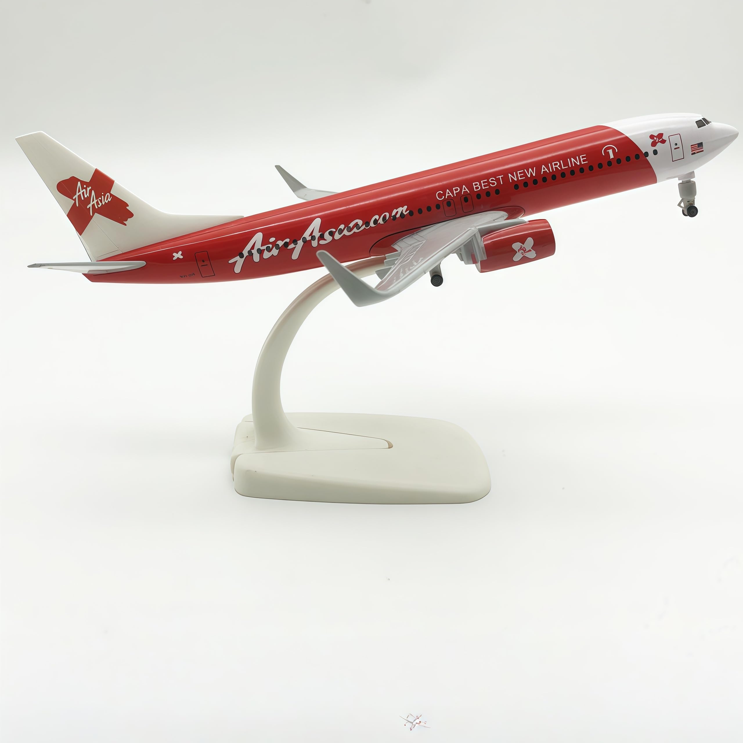 LGSRSNXHTX 20cm Model Plane 1/300 Diecast Metal Airplane Model Asia B737 with Stand Aircraft Collectible for Aviation Enthusiasts,Desktop Decor Gift for Adult
