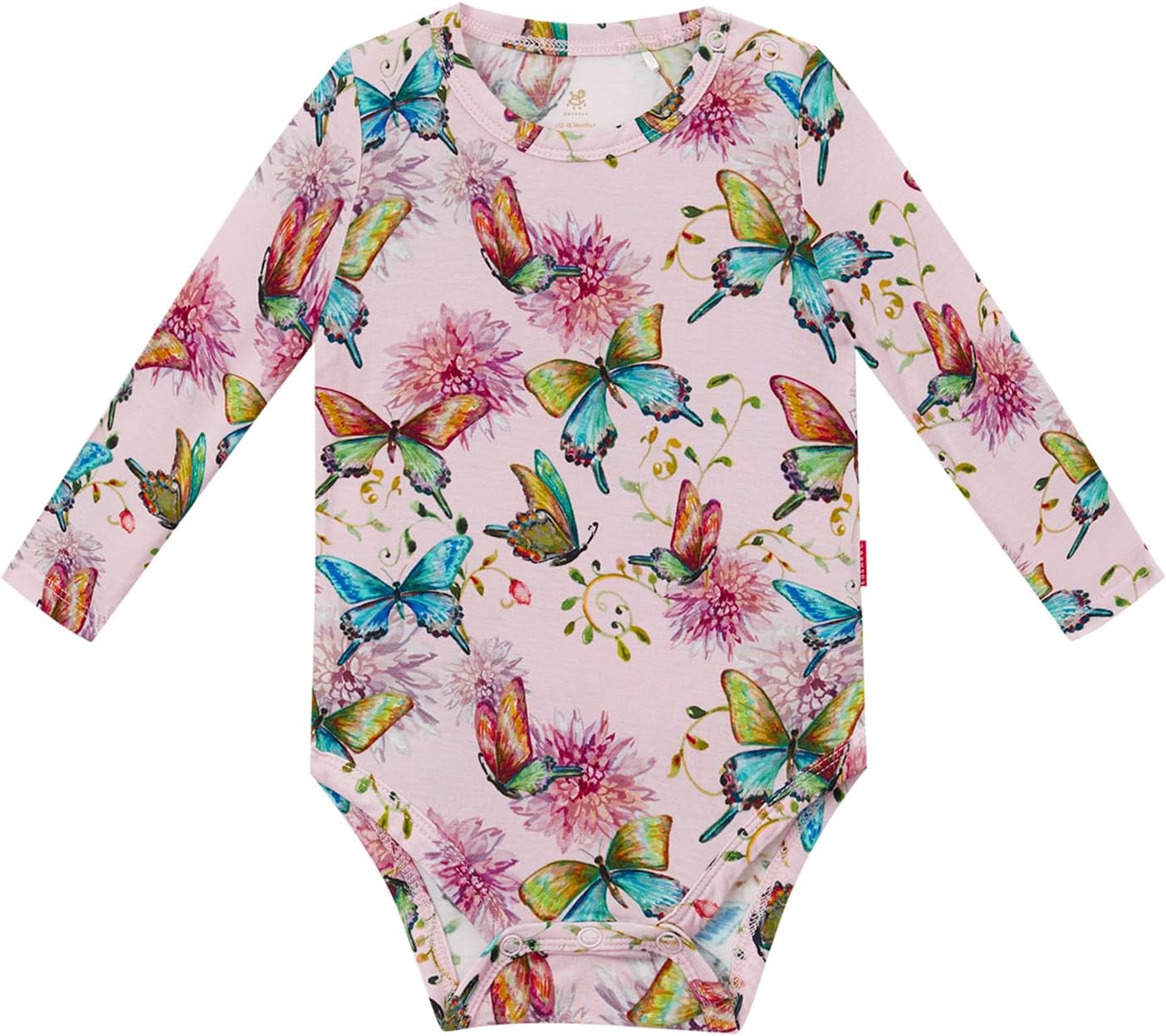 Baby Boy Girl Bodysuit Long Sleeve Bamboo-Derived Viscose One-Piece Romper