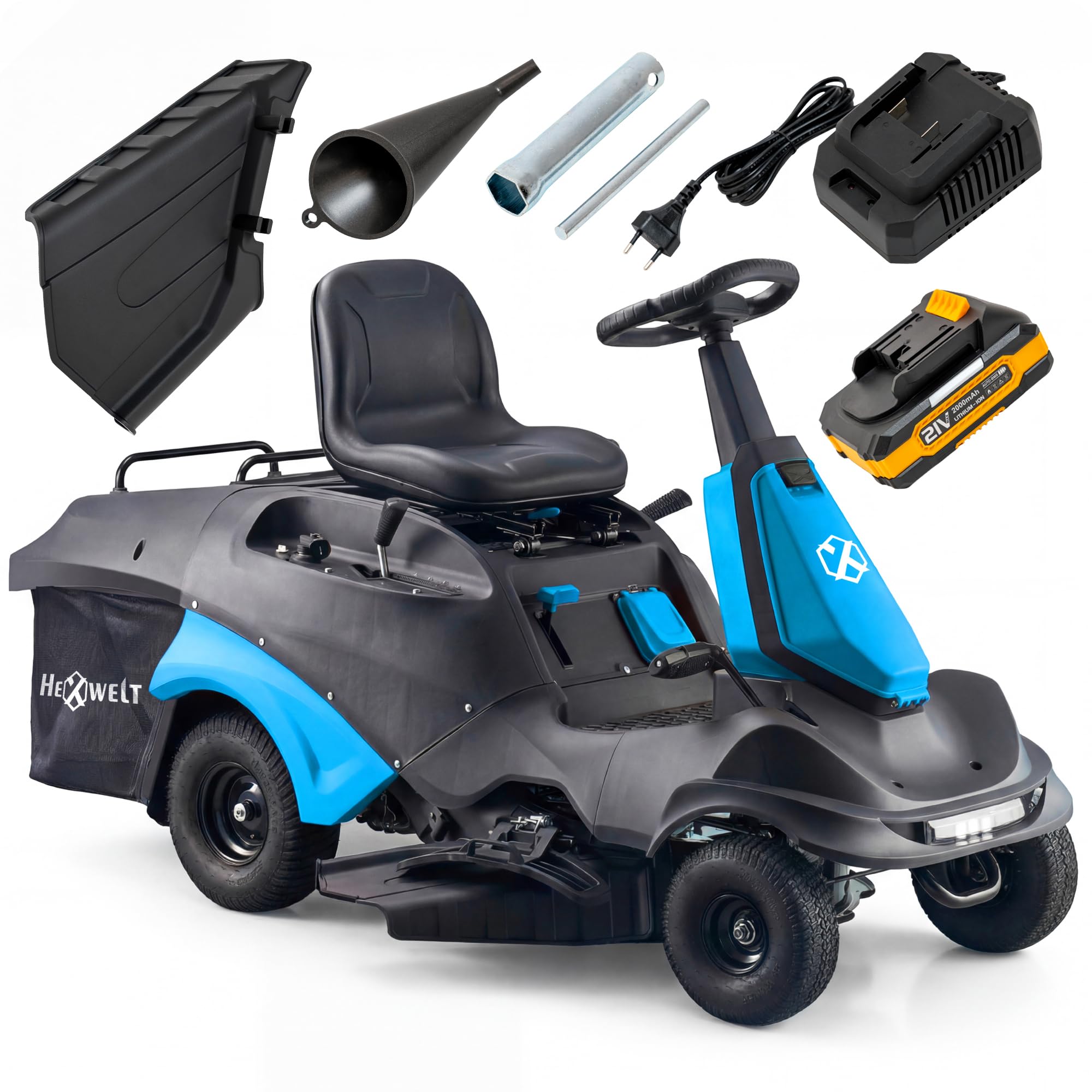 Tractor cortacésped autopropulsado de Gasolina Loncin 224cc 66cm Bolsa de Recogida 150L LED Raider