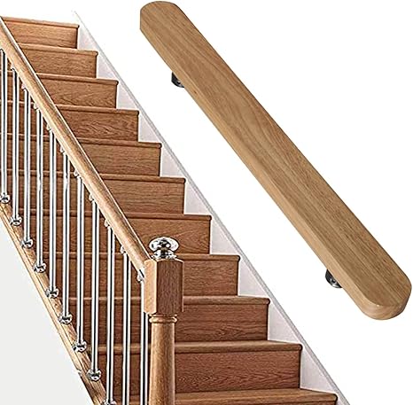 Amazon Co Jp サポートバー滑り止め木製階段手すり40 80cmコンプリートキット廊下バリアフリー手すり階段手すり壁に木製 Diy 工具 ガーデン